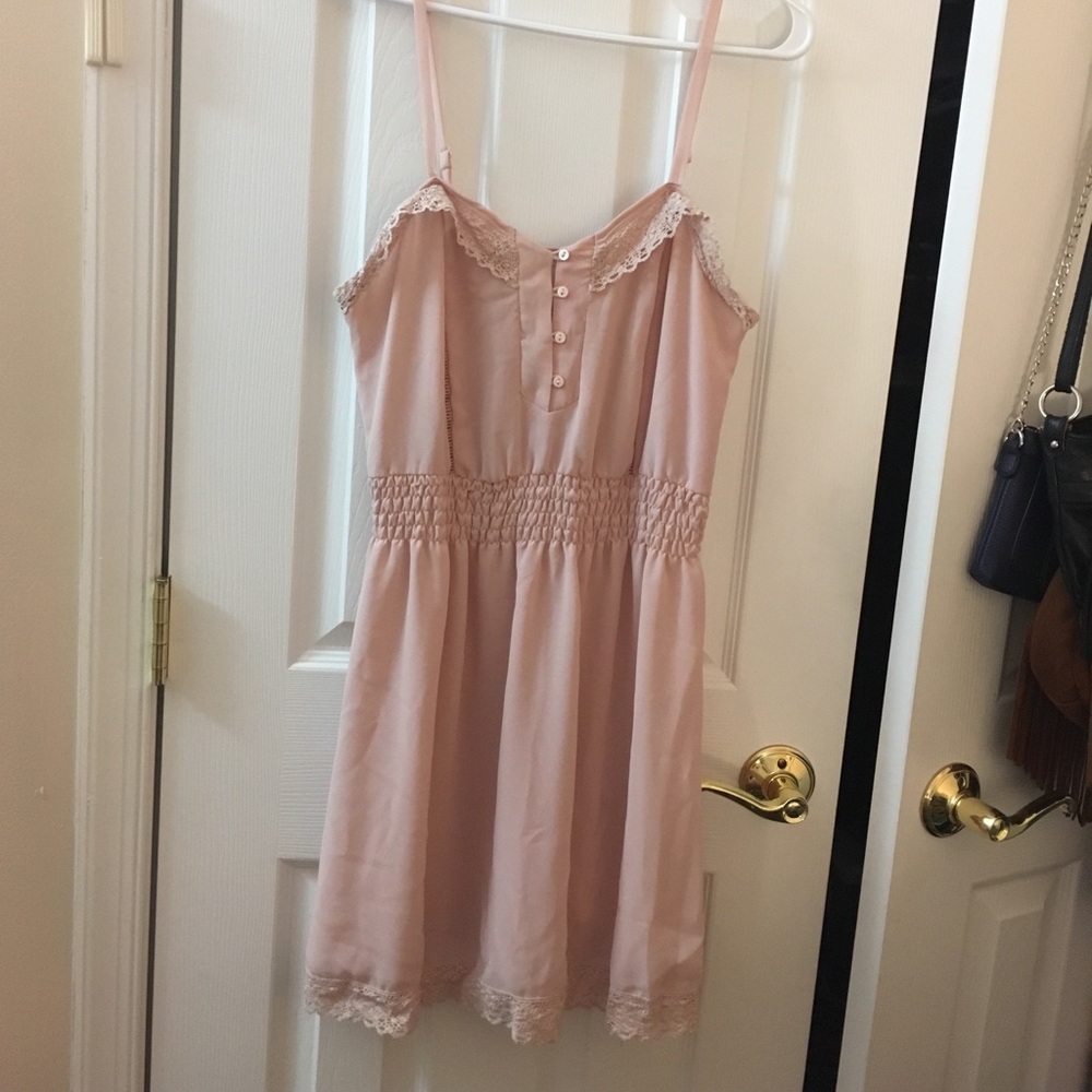 Baby pink sun dress